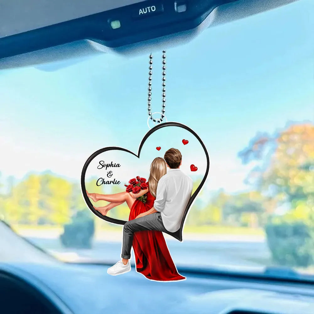 Personalized "My Favorite Place In All The World" Ornament – Perfect Valentine's Day Gift for Couples