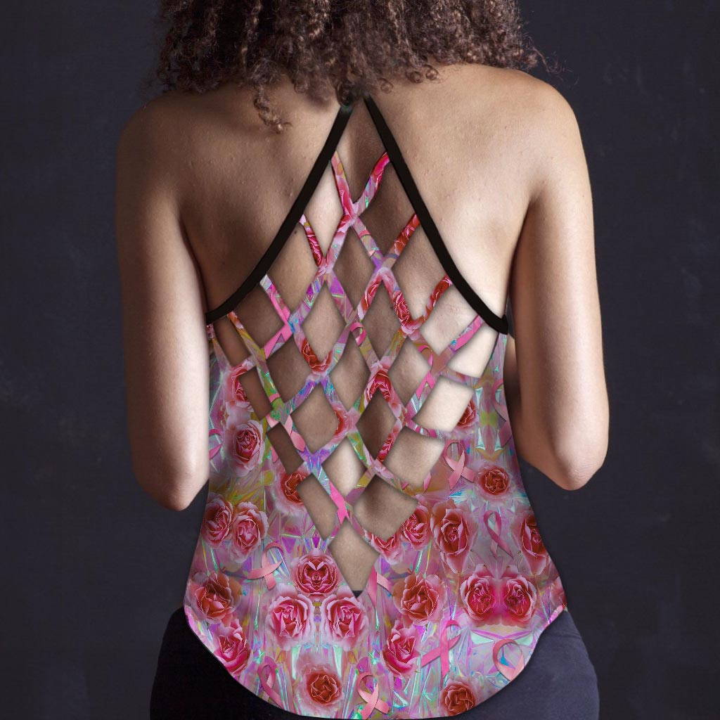 Breast Cancer Warrior - Breast Cancer Awareness Cross Tank Top