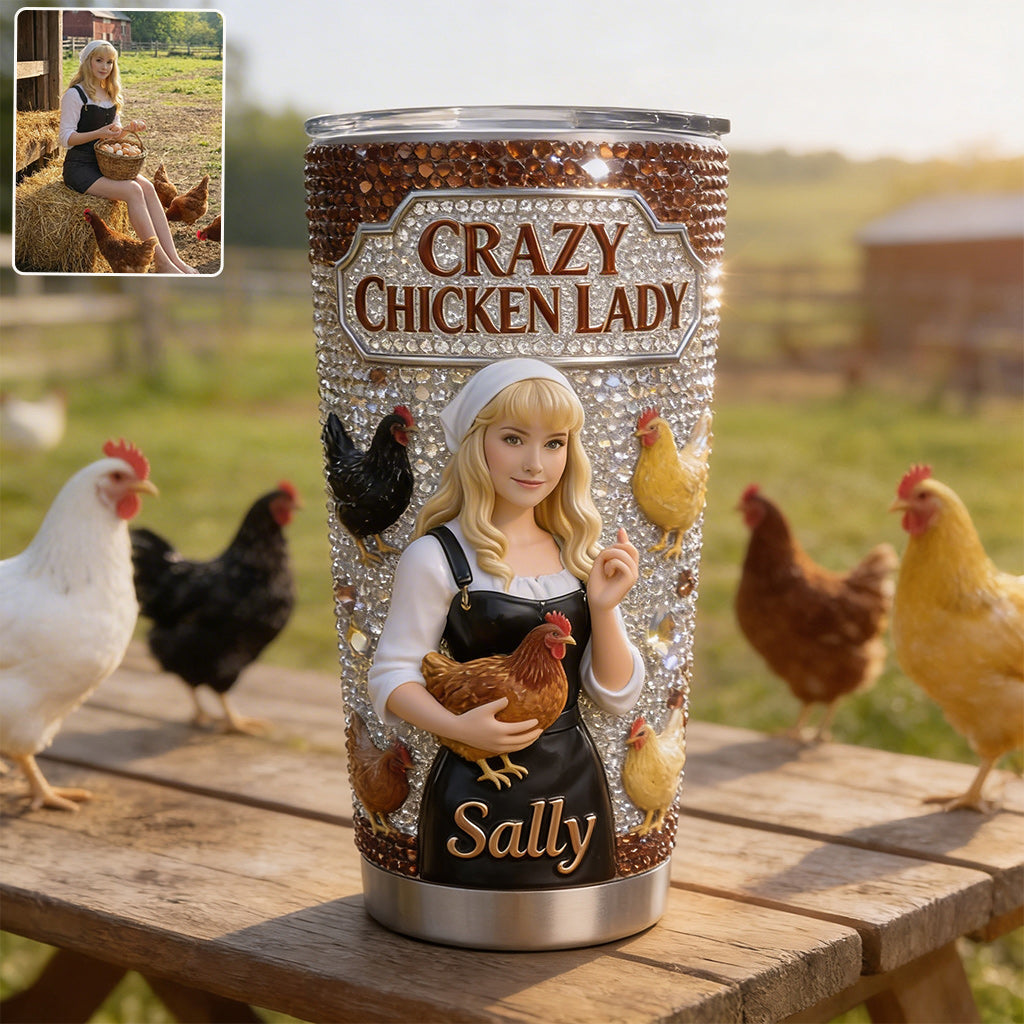 Custom Any Photo - Personalized Chicken Tumbler