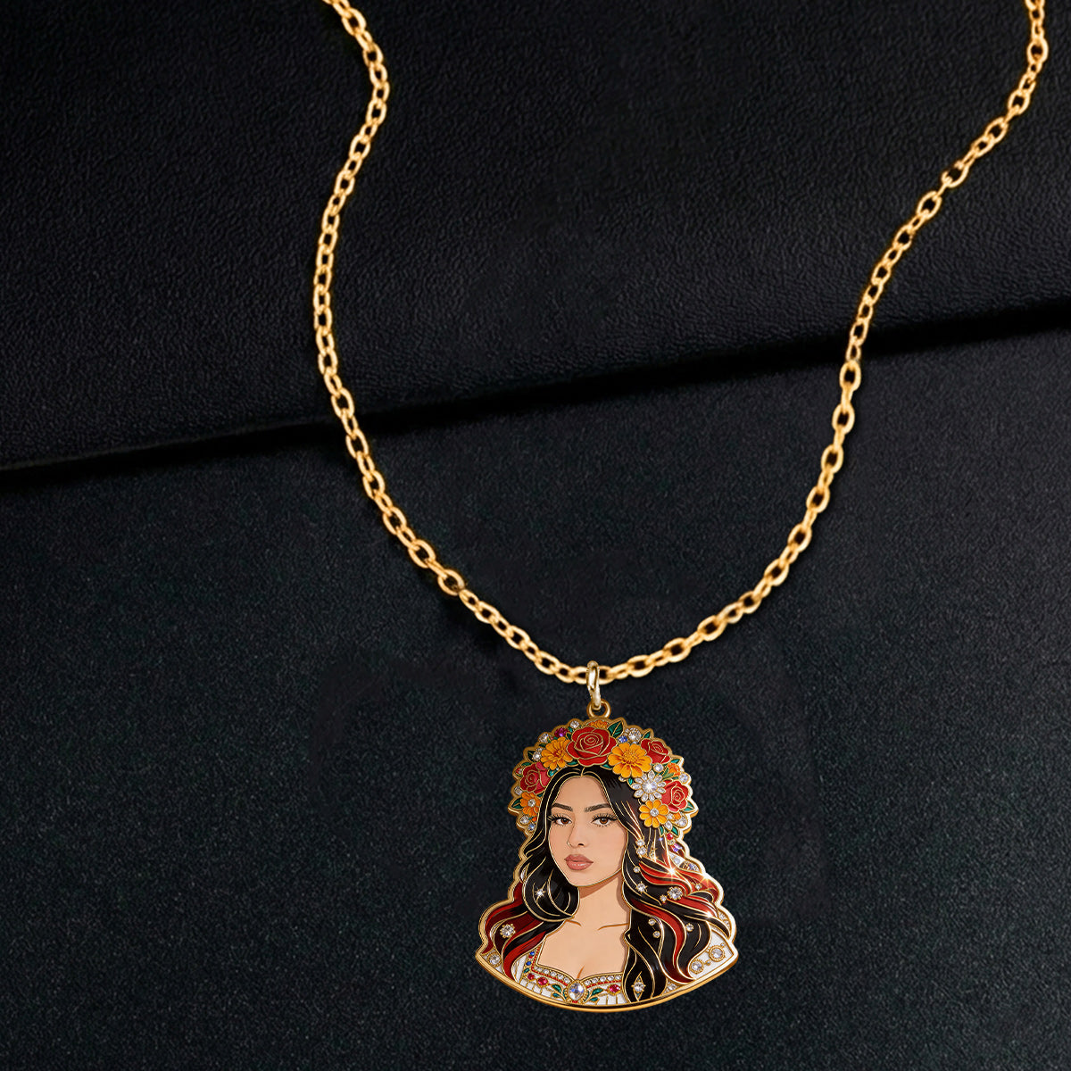 Cinco de Mayo Fiesta - Personalized Cinco de Mayo Pendant Necklace & Earrings Set