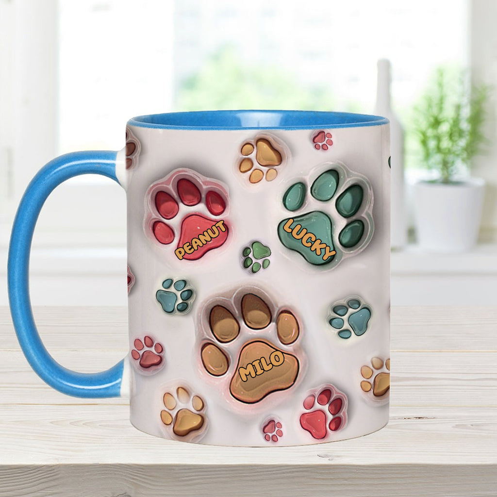 Best Dog Mom Dog Dad Cat Mom Cat Dad Ever - Personalized Dog Accent Mug
