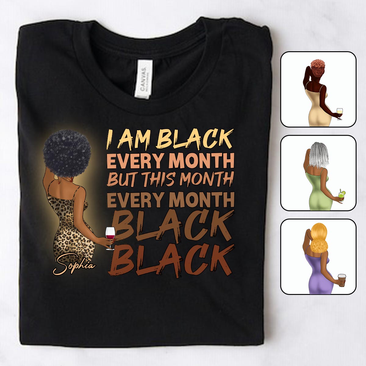 Blackity Black - Personalized African American T-shirt And Hoodie