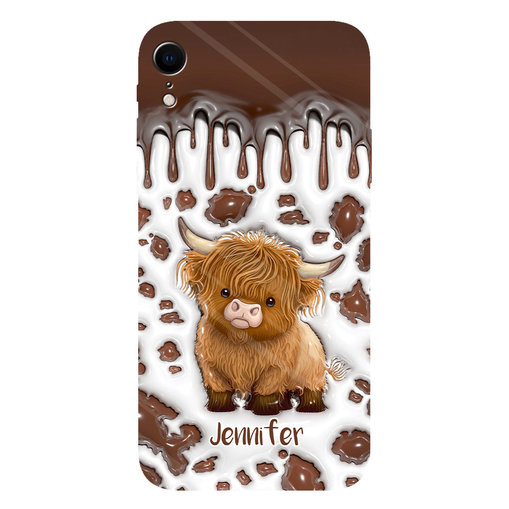 Just A Girl Who Loves Highland Cow - Personalized Full Print Phone Case