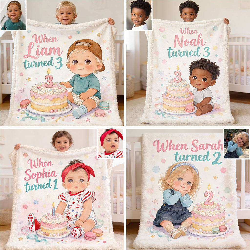 Happy Birthday - Personalized Kid Blanket
