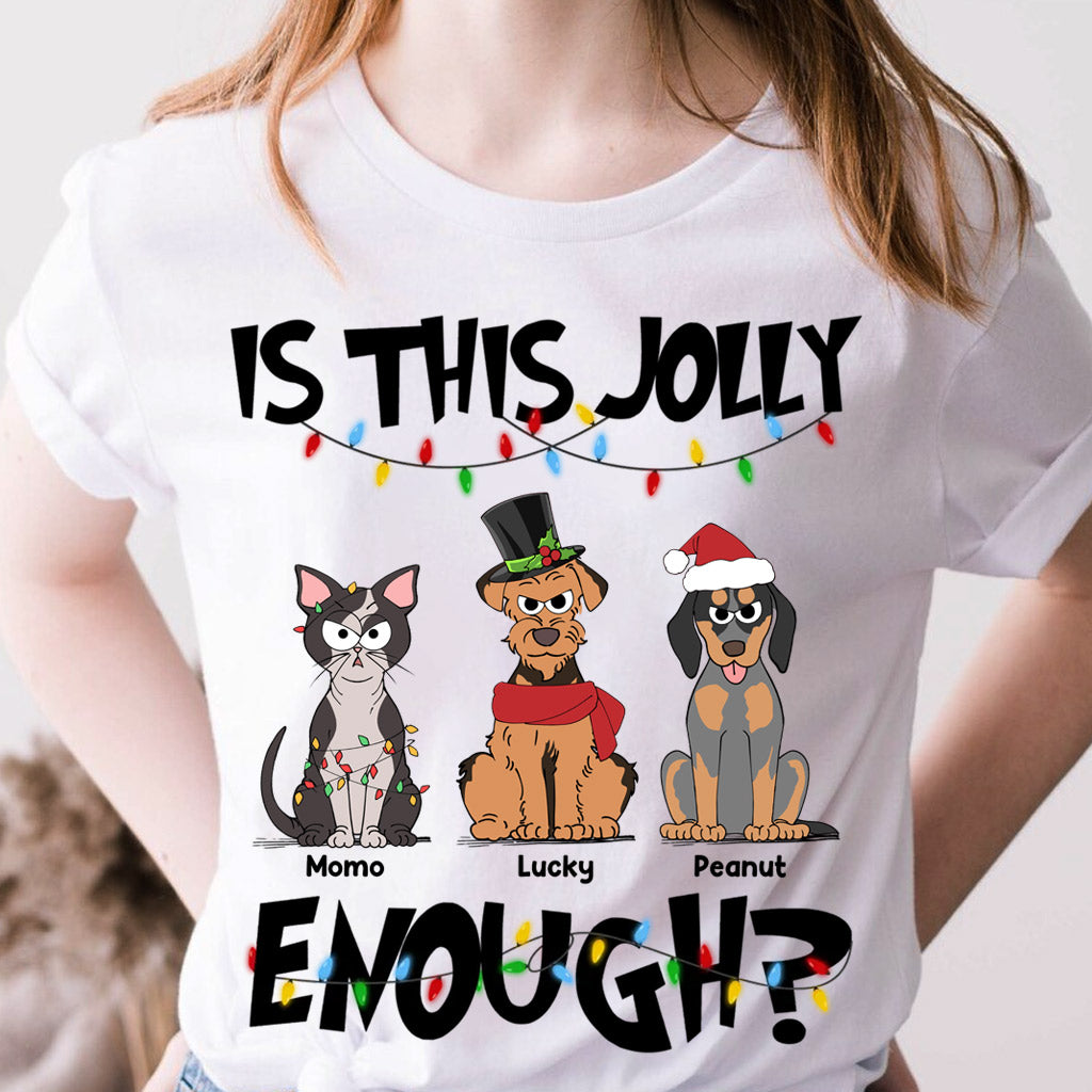 Is This Jolly Enough - Personalized Dog T-shirt And Hoodie