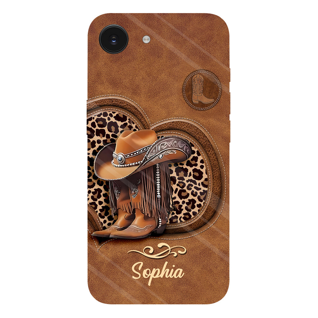 Cowgirl Boots - Personalized Cowgirl Full Print Phone Case