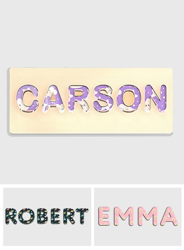 Baby Name Toy - Personalized Kid Name Puzzle