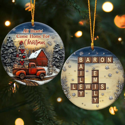 It's The Most Wonderful Time Of The Year - Personalized Family Ornament