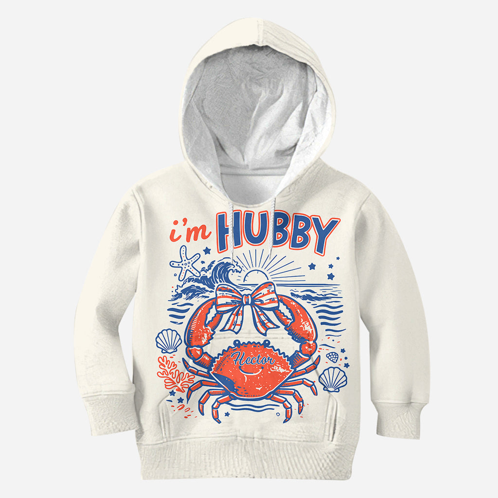 If Crabby Please Return To Hubby - Personalized Couple All Over Shirt