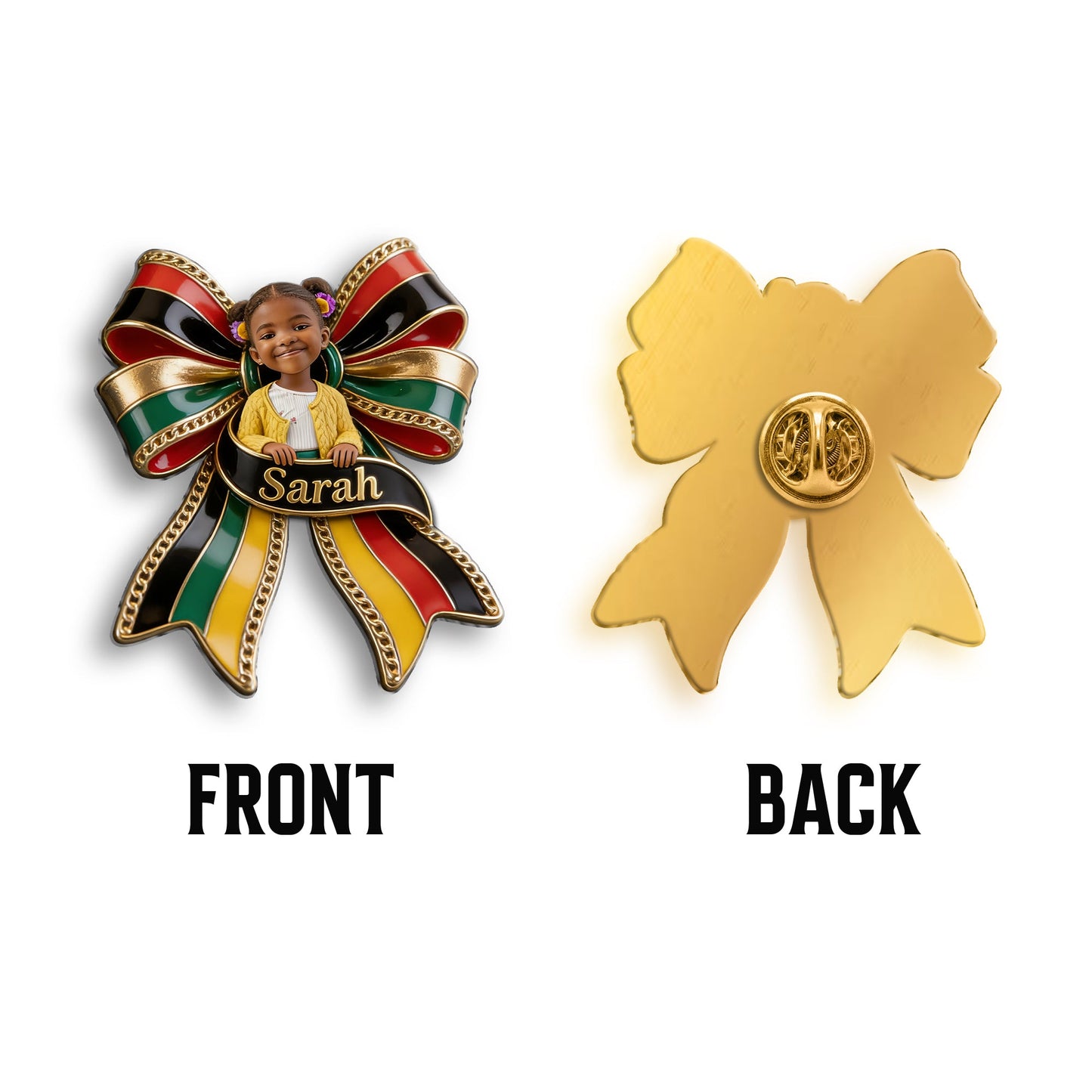 Celebrating Freedom 1865 - Personalized Juneteenth 3D Embossed Enamel Pin
