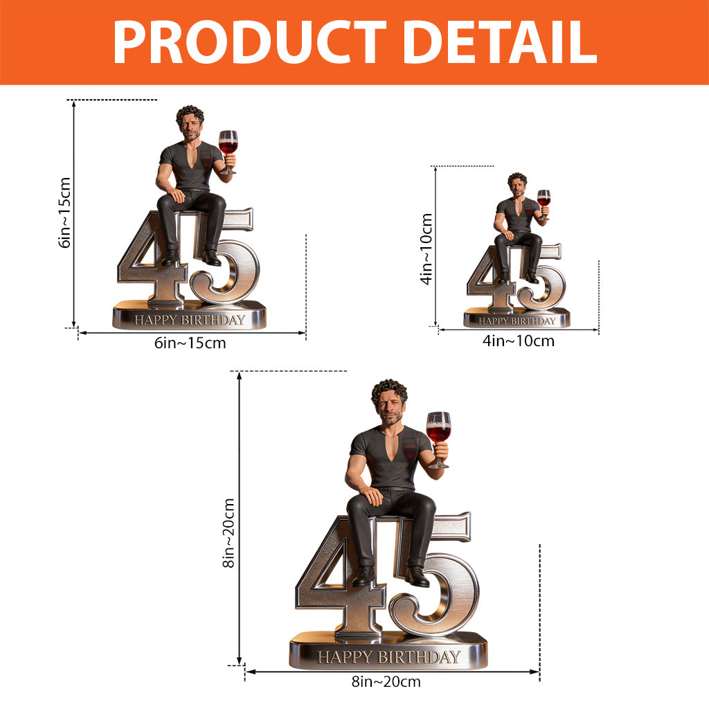 Custom Any Photo Birthday Gift - Personalized Birthday Custom Shaped Acrylic Plaque