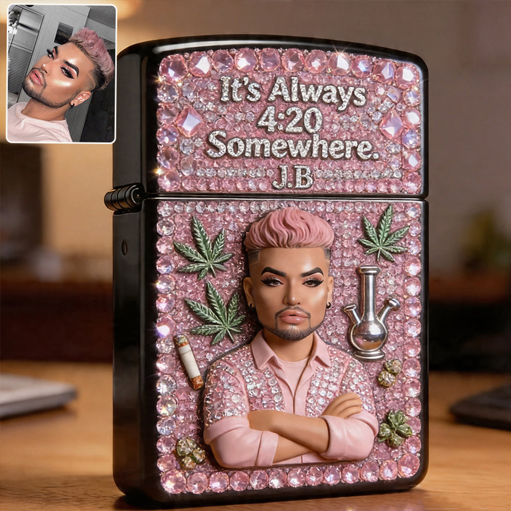Cannabis Enthusiast, Custom From Any Photo - Personalized Weed Lighter