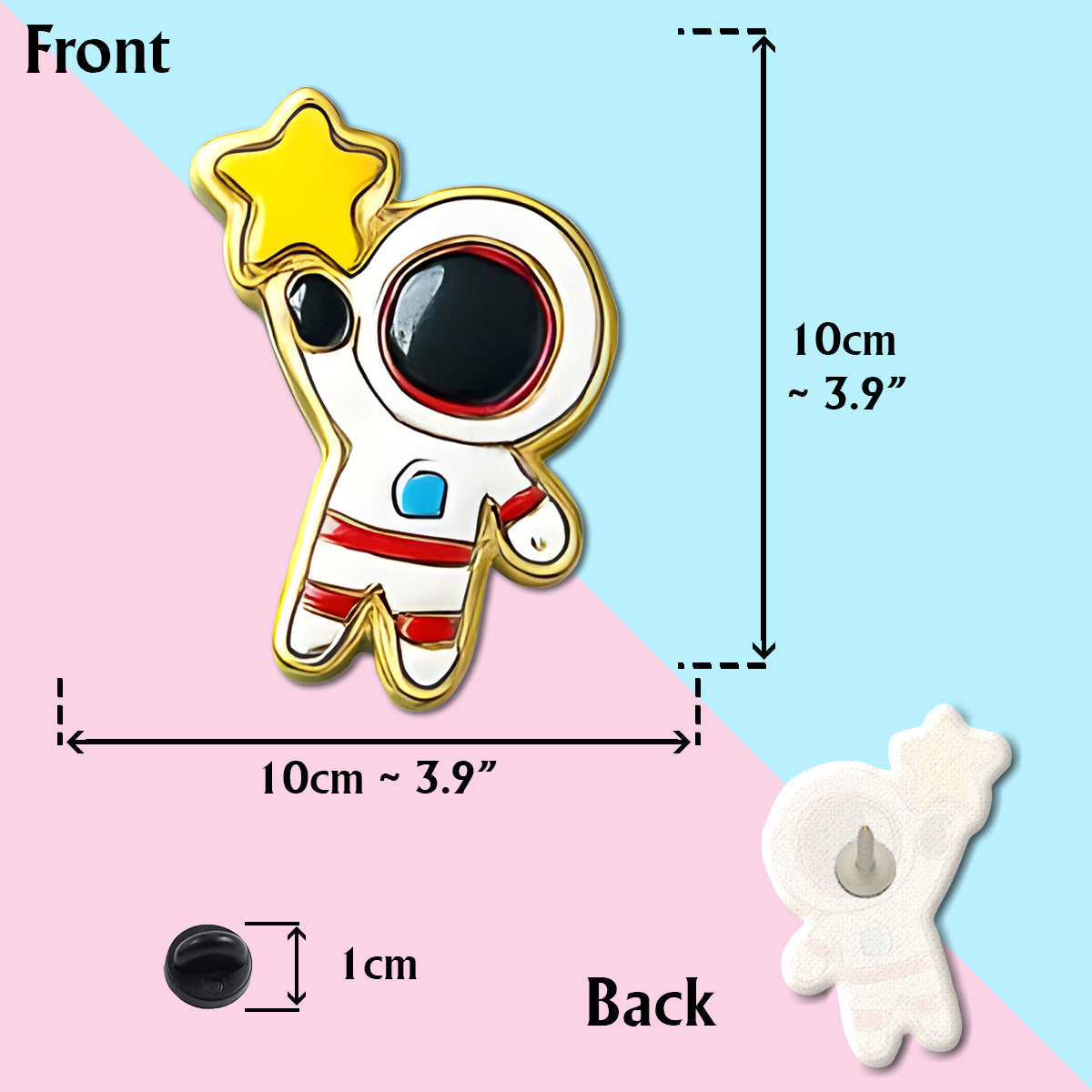 Cute Astronaut Pin Collection - Personalized Kid Pin