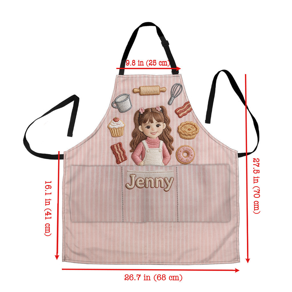 Custom Any Photo - Personalized Kid Apron With Pockets