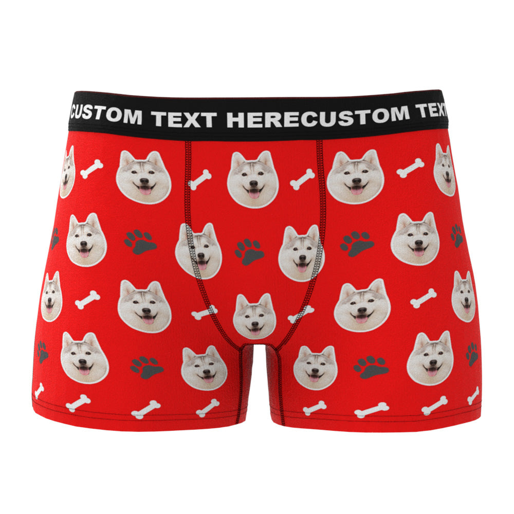 Custom Dog Face Boxers - Personalized Dog Men's boxer briefs
