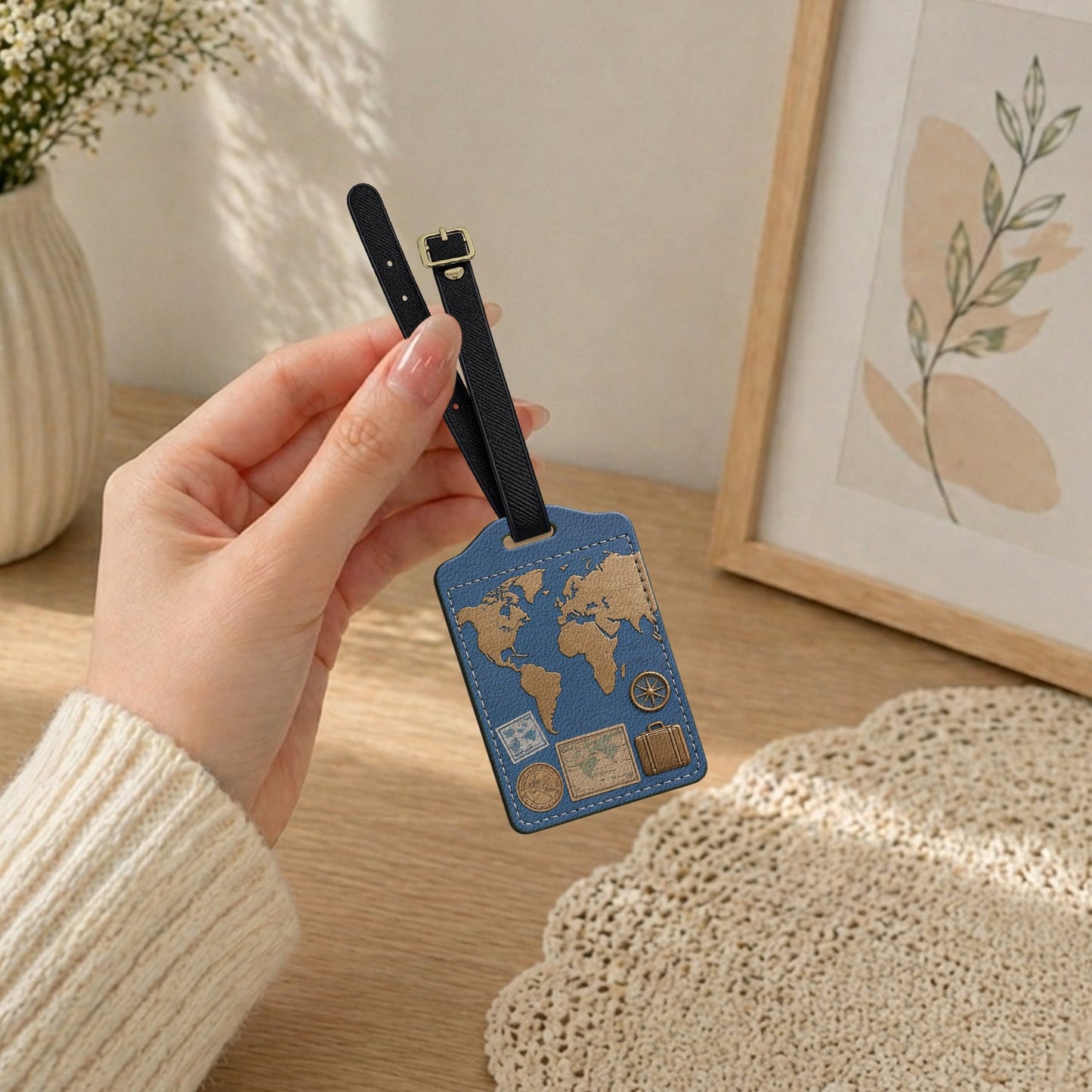 Just A Girl Boy Who Loves Traveling - Personalized Travelling Passport Holder & Luggage Tag Set