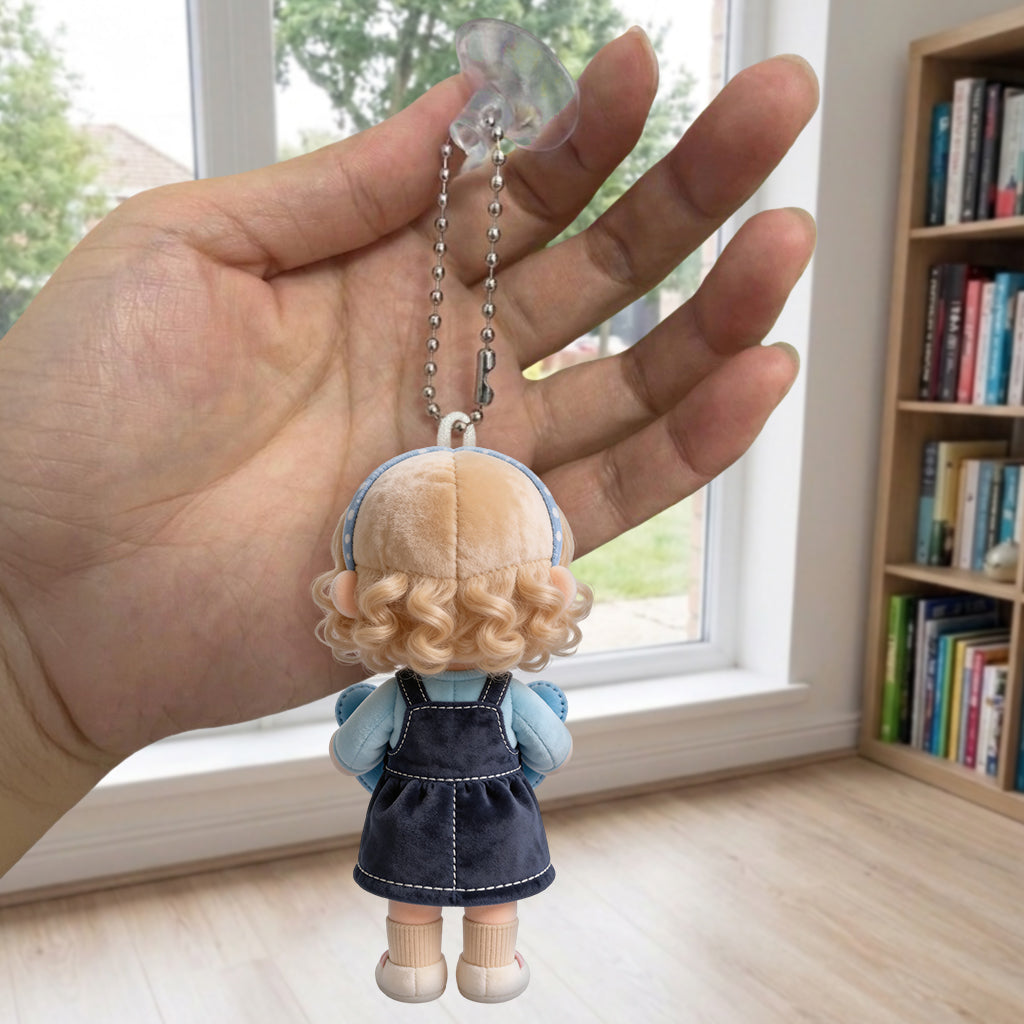 Cute Gift For Her, Your Companion - Personalized Mother Plush Keychain