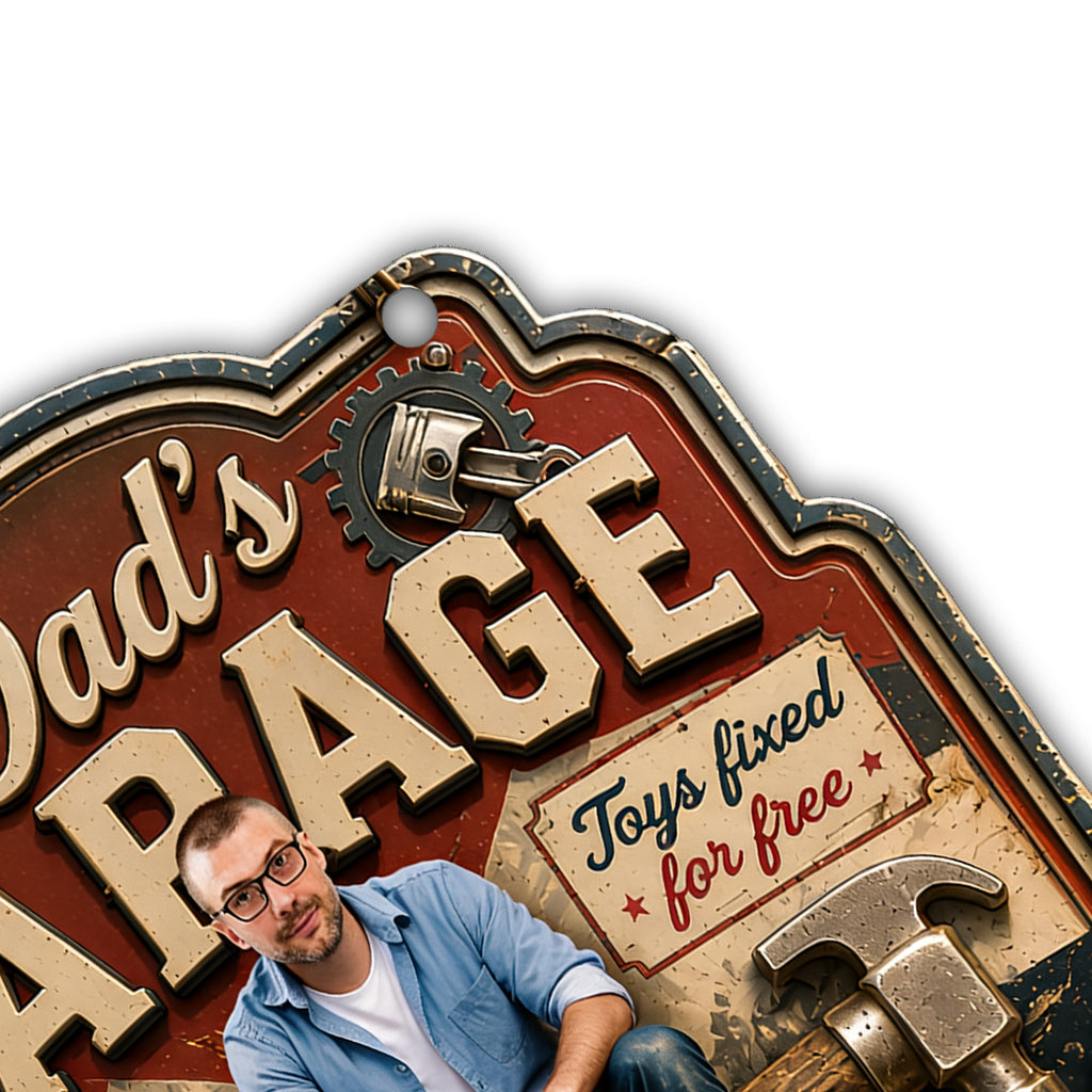 Dad's Garage - Personalized Father Cut Metal Sign