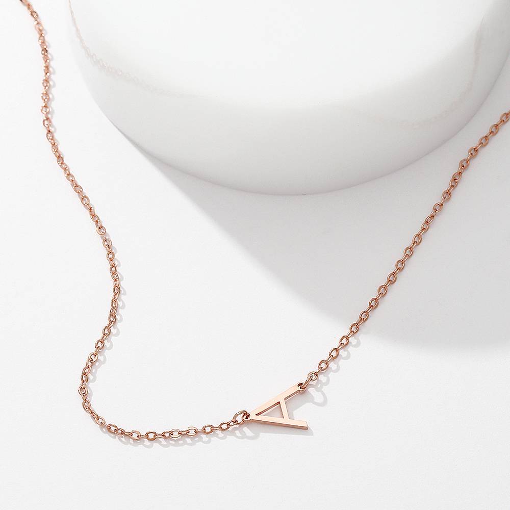 One Letter - Personalized S925 Silver/14k Gold Letter Necklace