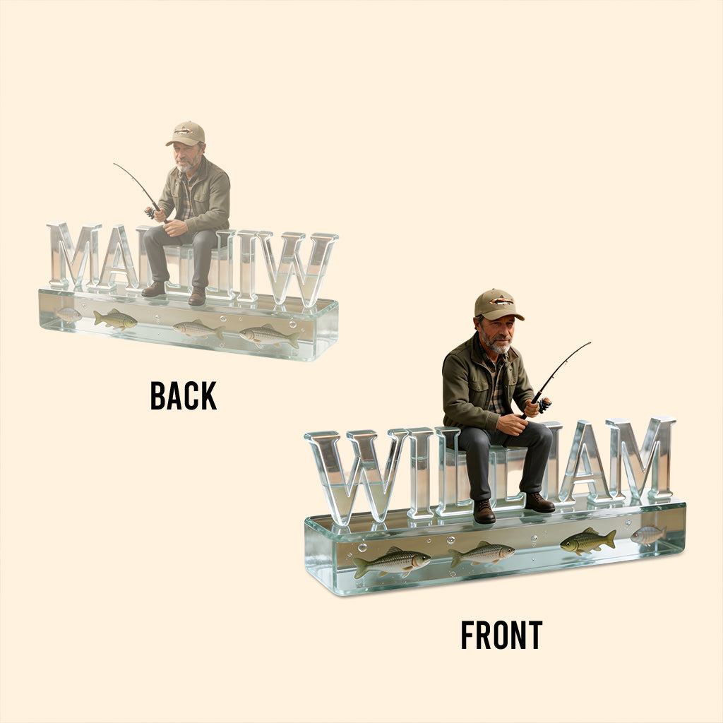 Custom Any Photo - Personalized Fishing Custom Shaped Acrylic Plaque