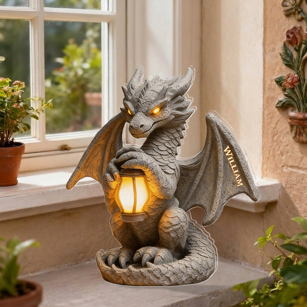 Guardian Dragon - Personalized Dragon Solar Acrylic Light
