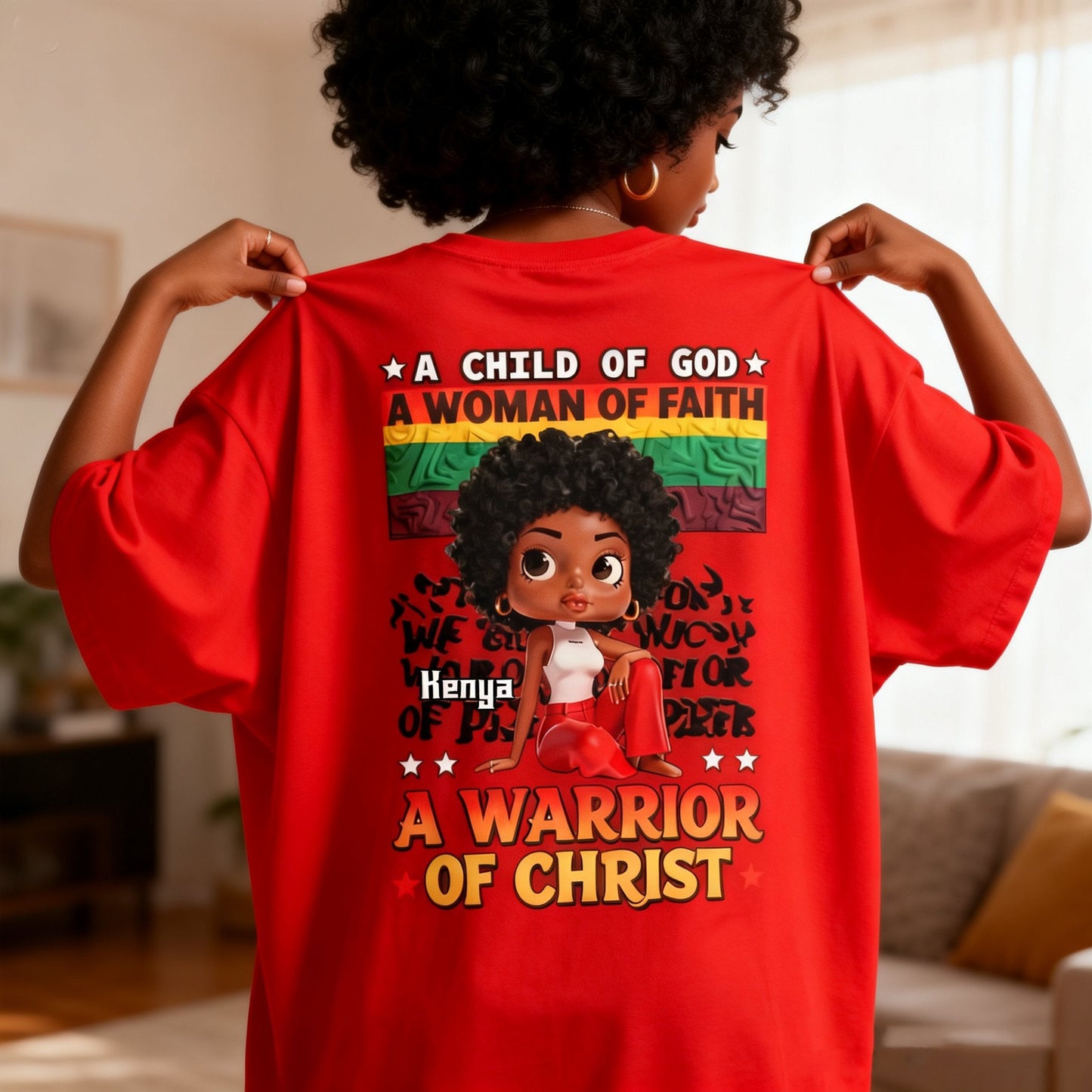 Faithful Black Woman - Personalized African American T-shirt And Hoodie