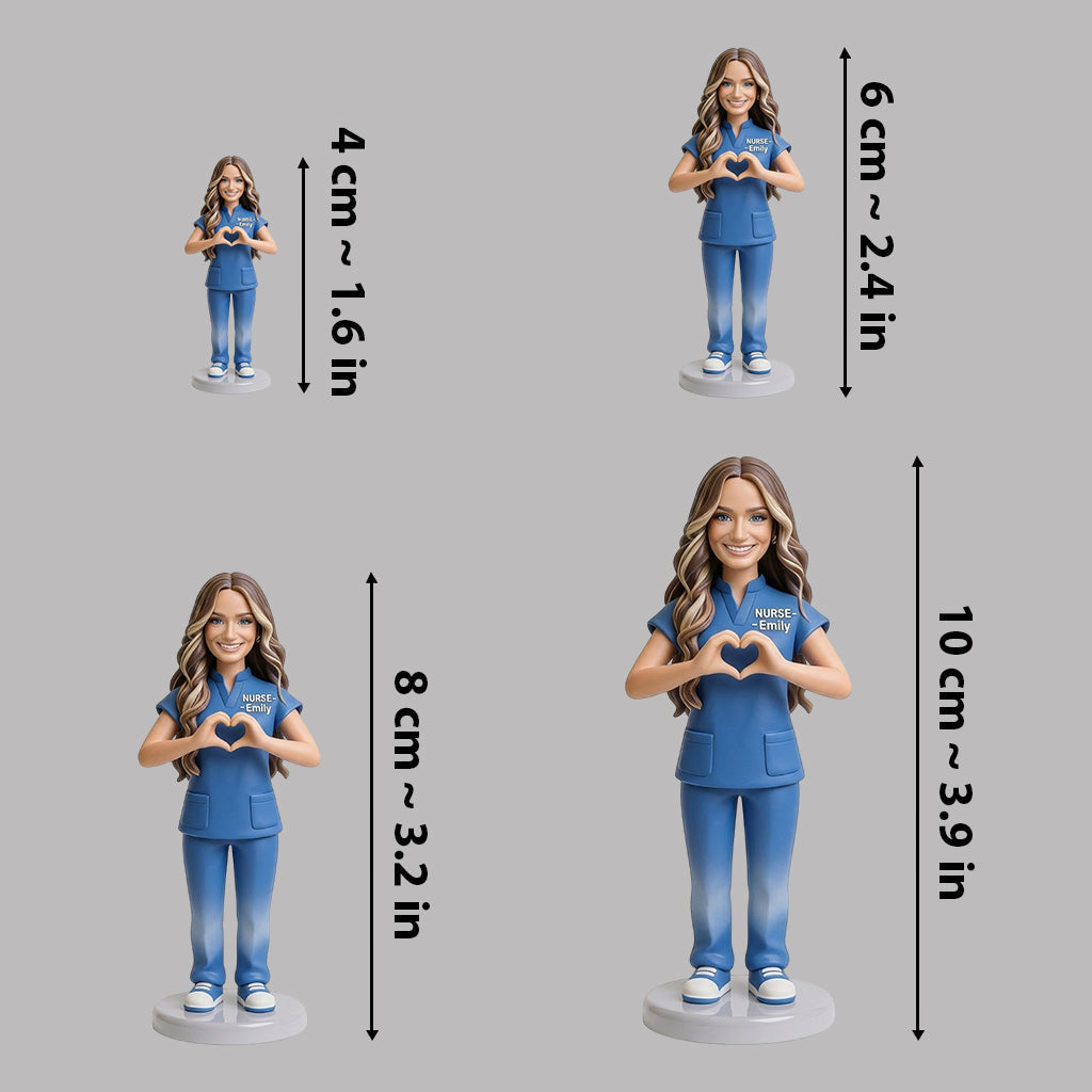 Custom Any Photo Meaningful Gift For Nurse/Healthcare Worker - Personalized Nurse Premium 3D Figurine