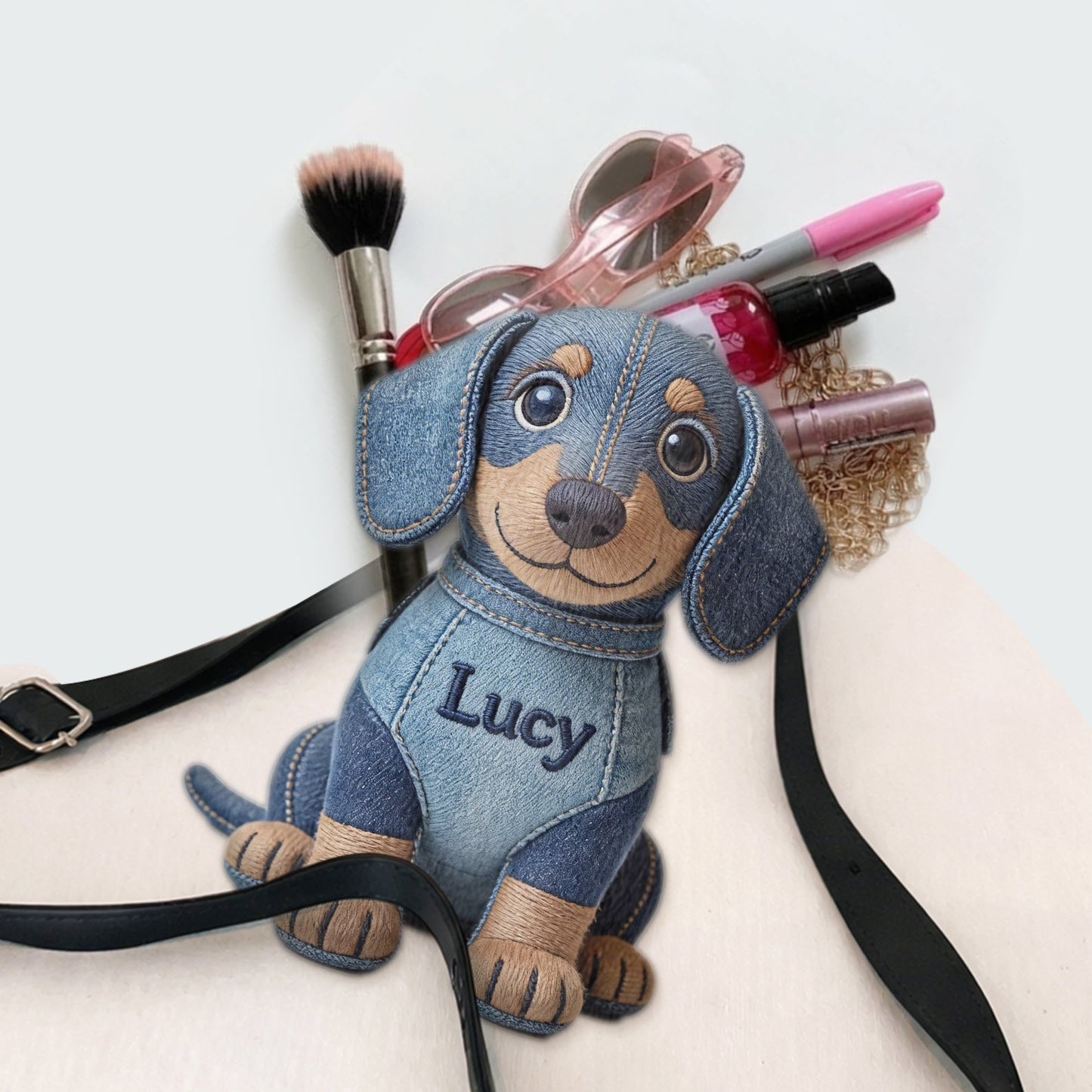 Custom Any Photo - Personalized Dog Plush Crossbag