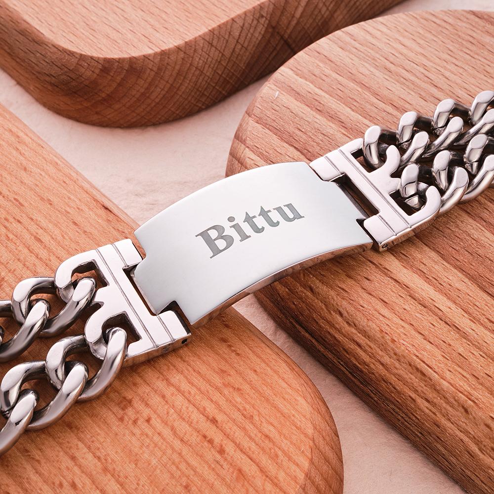 Any Names - Personalized Name Wide Bracelet