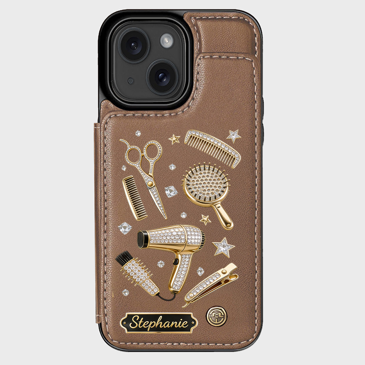 Hairdresser Scissors Salon Decor - Personalized Hairdresser Wallet Phone Case