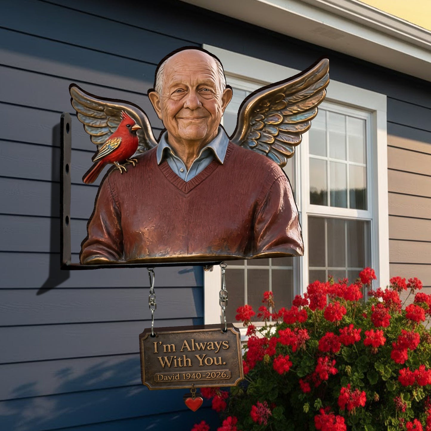 I'm Always With You - Personalized Memorial Wooden Wall Mount Sign