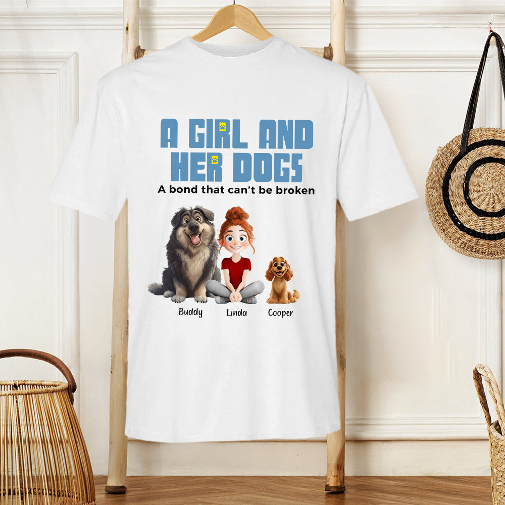 Custom Dog & Owner Classic Tee - Personalized Pet Gift Keychain Canvas