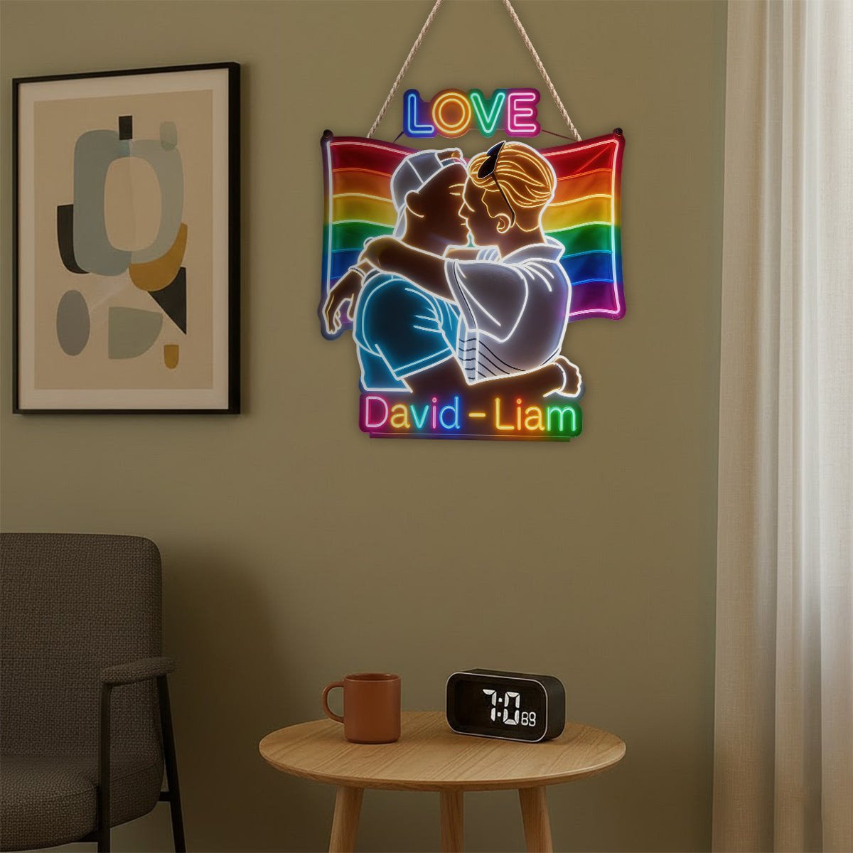 Love - Personalized LGBT Support LED Light Acrylic Sign