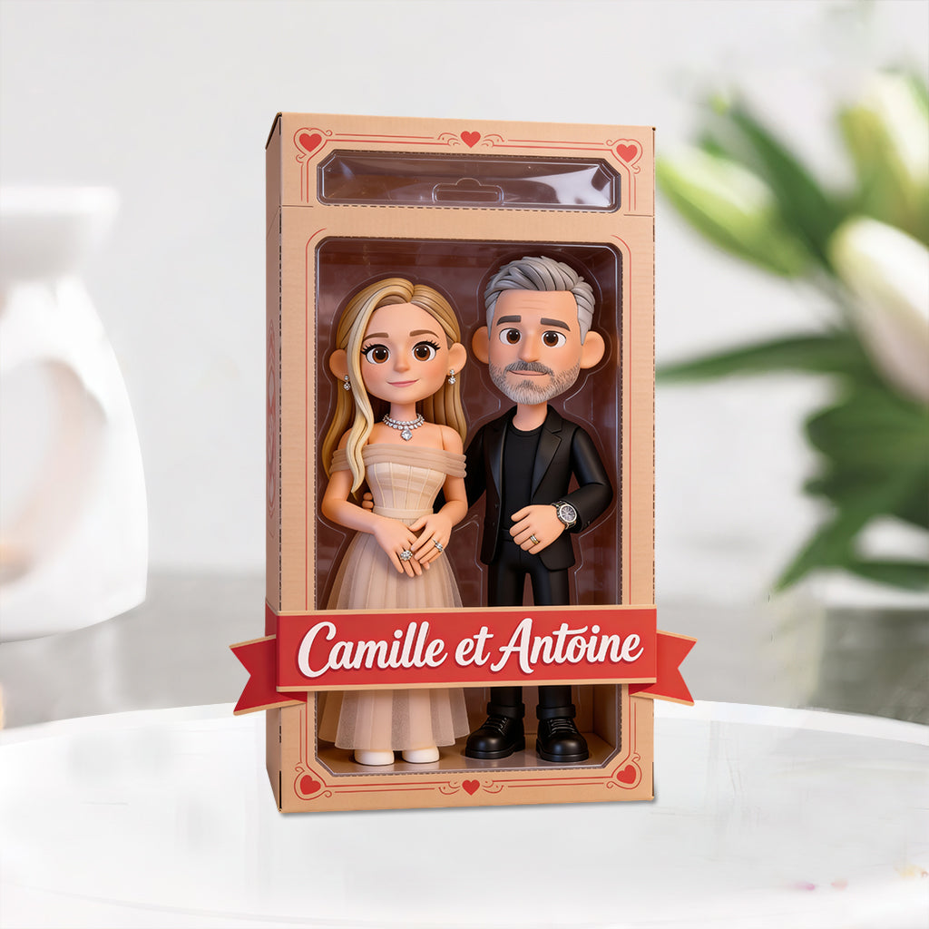 Je t'aime - Plaque En Acrylique Personnalisée Pour Couple À Forme Personnalisée
