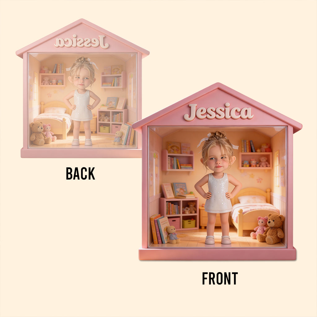 Kid House - Personalized Kid Custom Shaped Acrylic Plaque