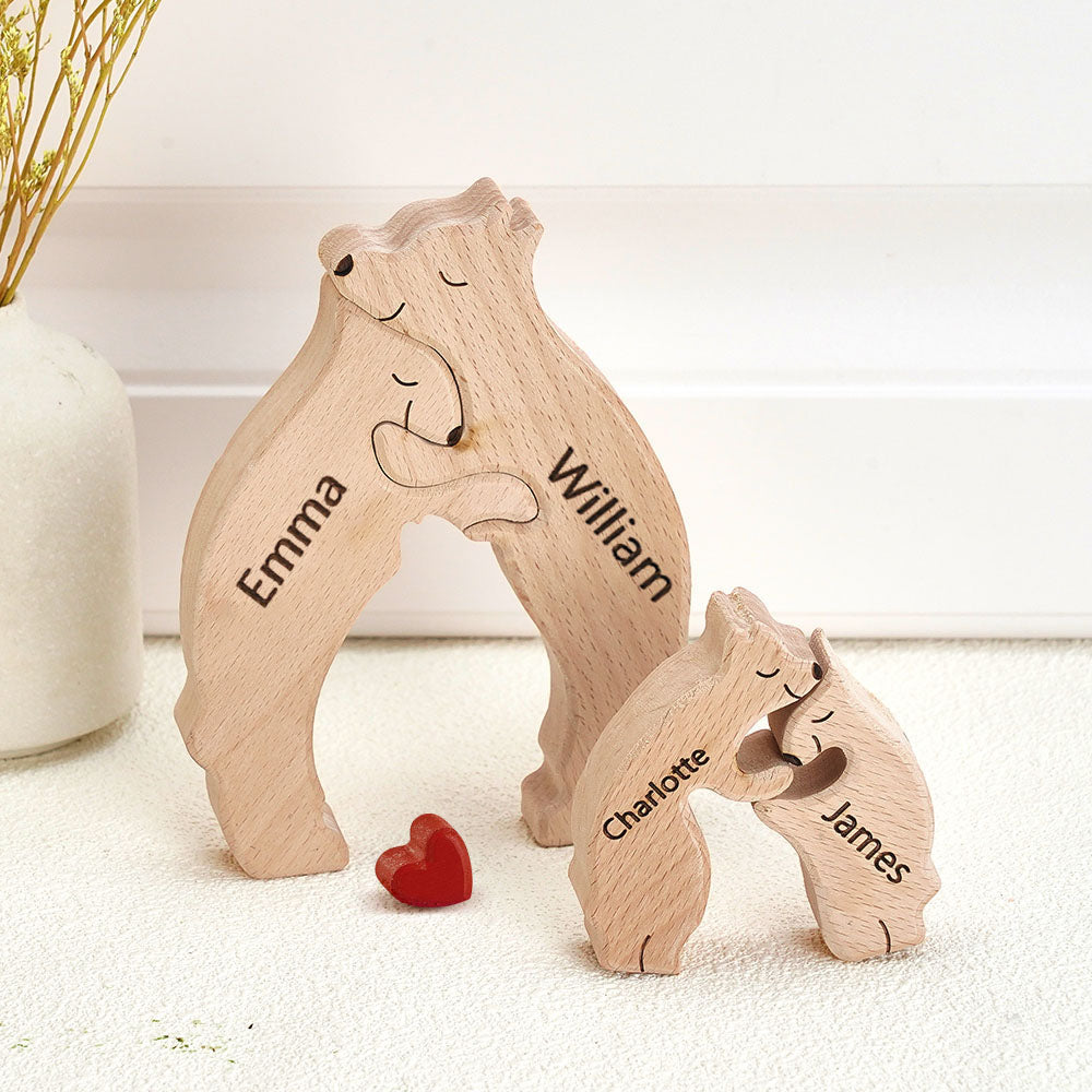 Bear Family - Personalized Family Wooden Puzzle