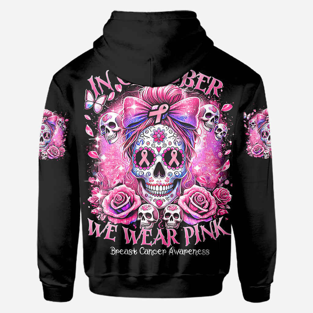In October We Wear Pink - Personalized Breast Cancer Awareness All Over Shirt