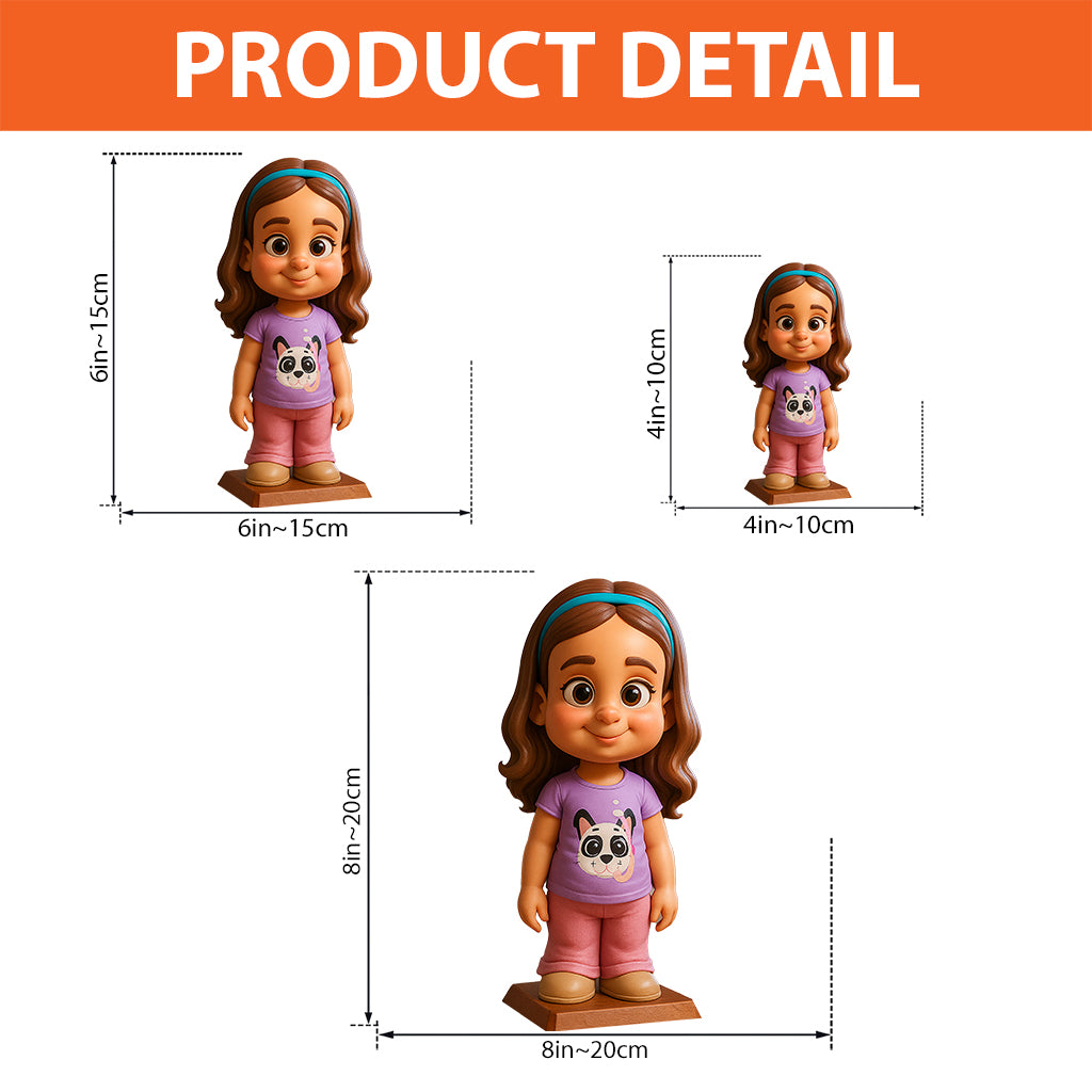 Funny Gift Cartoonish Exaggerated Mascot Style - Personalized Kid Custom Shaped Acrylic Plaque