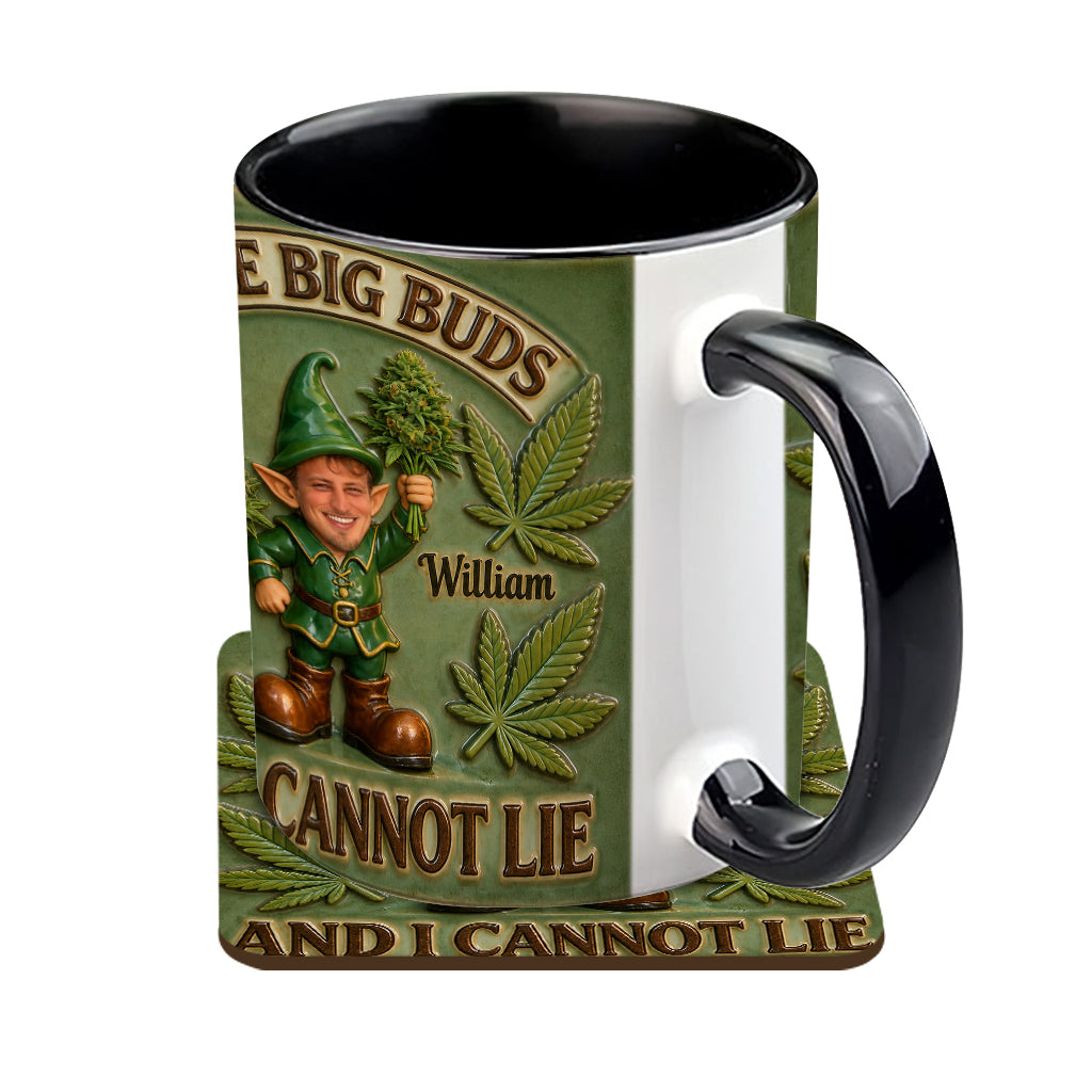 I Like Big Buds - Personalized Weed Accent Mug & Coaster