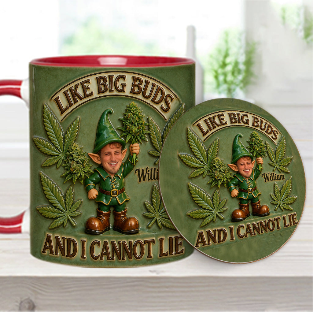 I Like Big Buds - Personalized Weed Accent Mug & Coaster