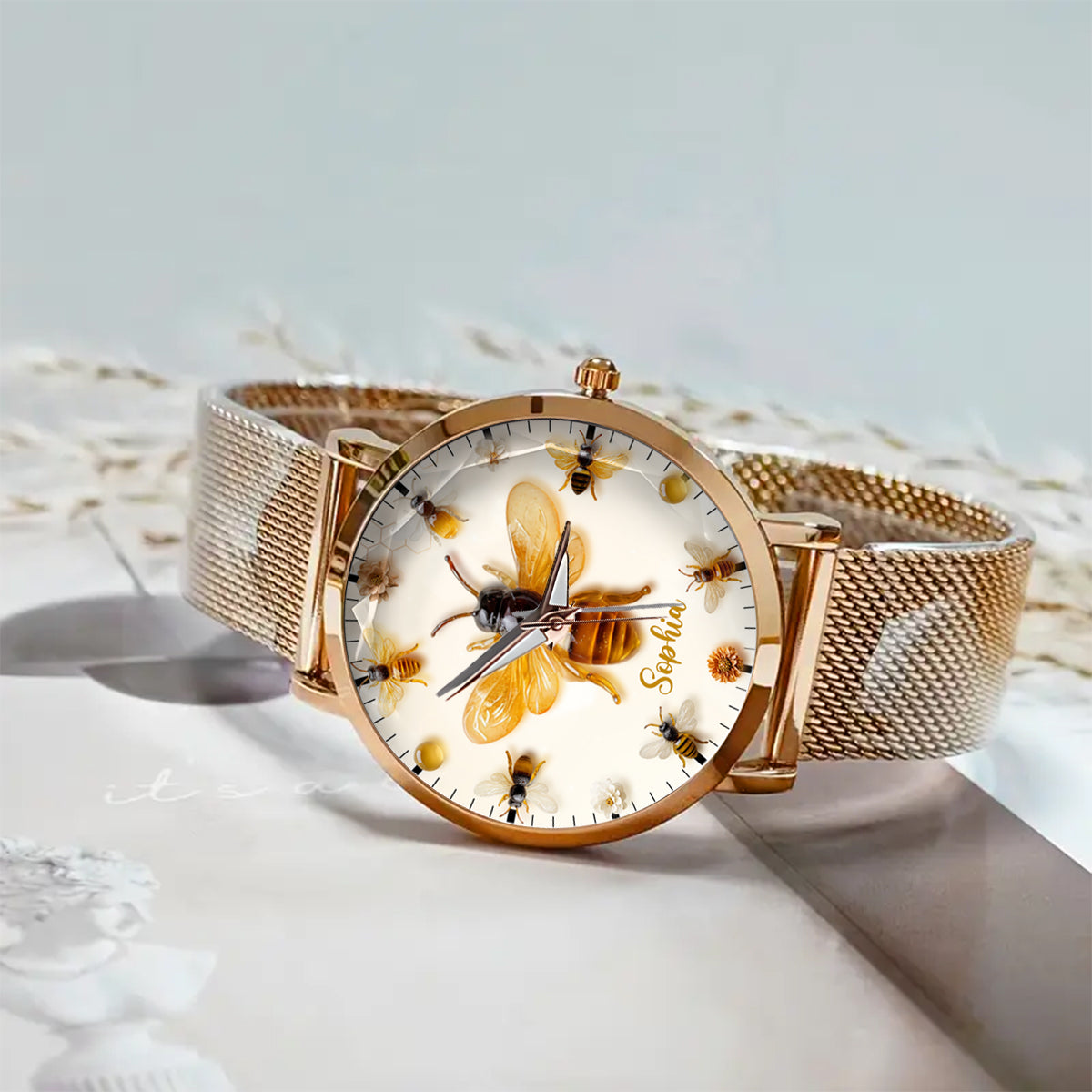 Just A Girl Who Loves Bees - Personalized Bee Women Hand Watch