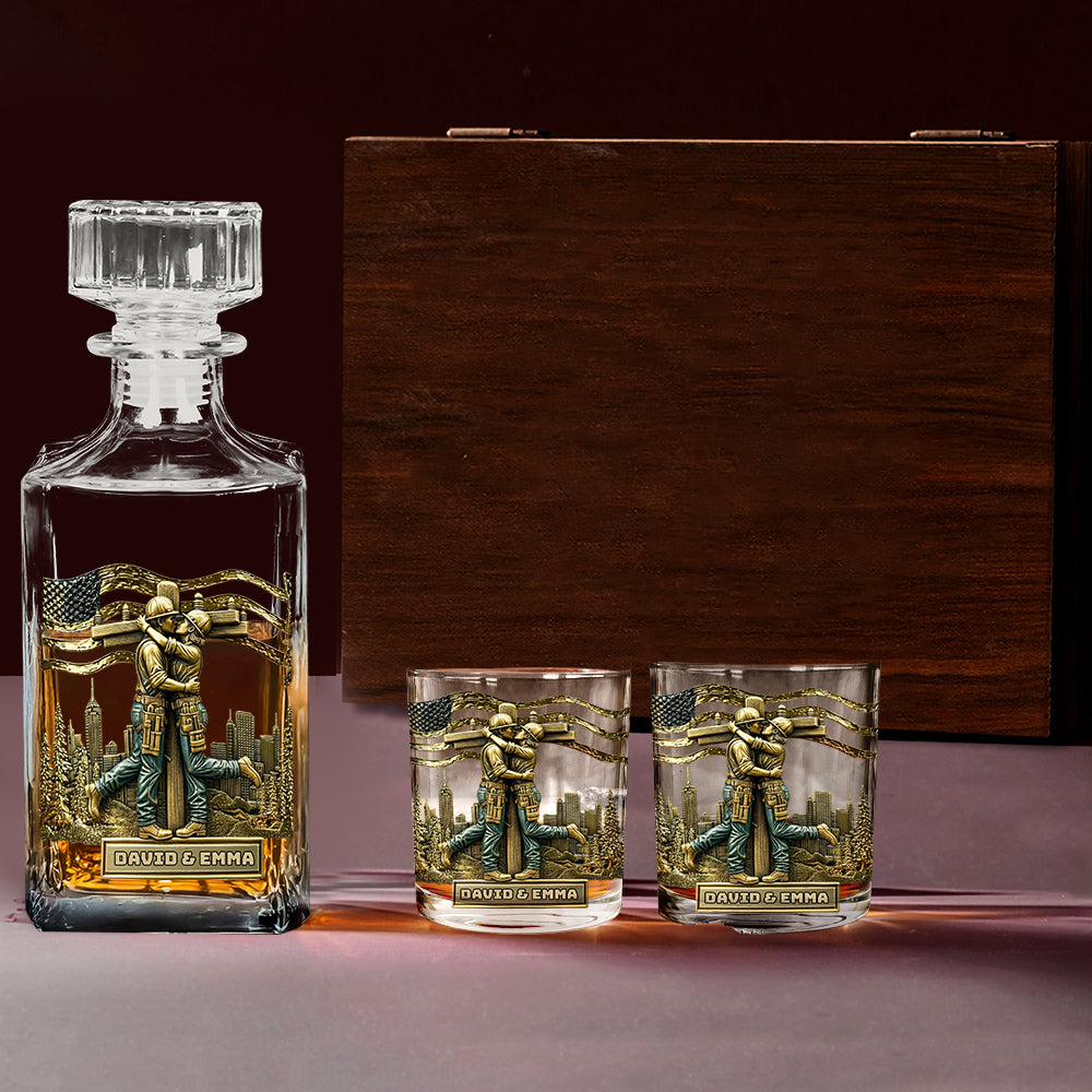 Lineman & Linewoman Legacy Glass - Personalized Lineman Whiskey Glass