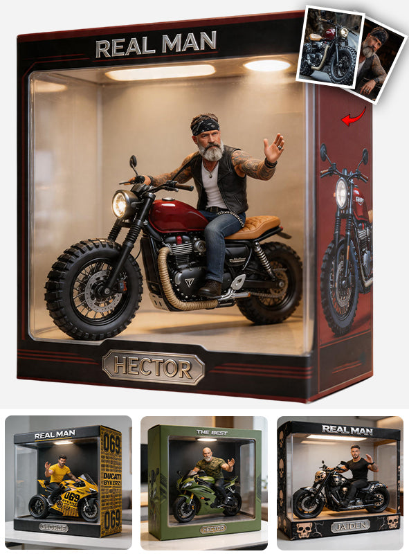 Custom Any Photo, Any Vehicle - Personalized Biker Custom Shaped Acrylic Plaque