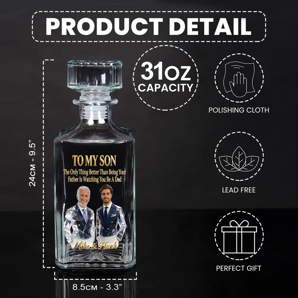 Cool Gift For Dad, Father's Day Gift - Personalized Father Whiskey Glass