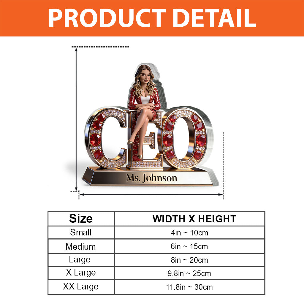 Custom Any Photo Perfect Office Decoration - Personalized Colleague Custom Shaped Acrylic Plaque