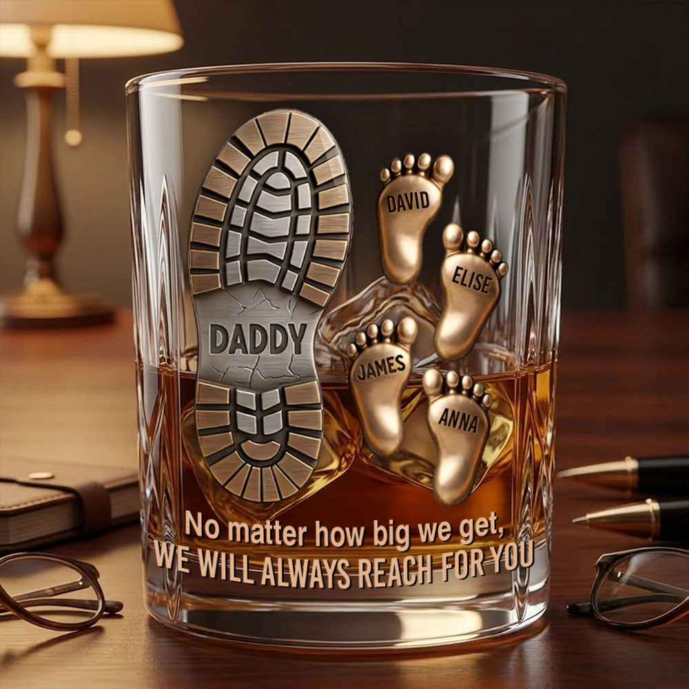 Happy Father's Day - Personalized Father Whiskey Glass