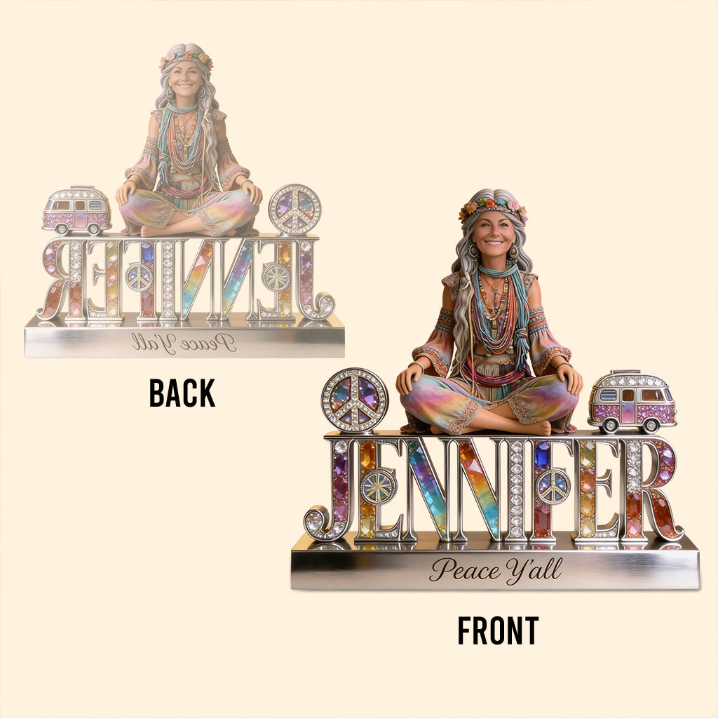 Hippie Souls - Personalized Hippie Custom Shaped Acrylic Plaque