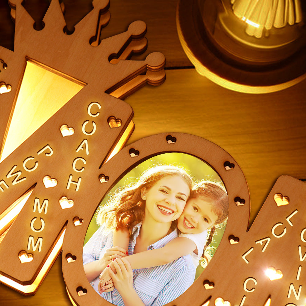 Custom Name Photo Name Photo Lamp - Gift for mom