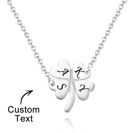 Lucky Clover - Personalized Loving Lucky Leaf Necklace