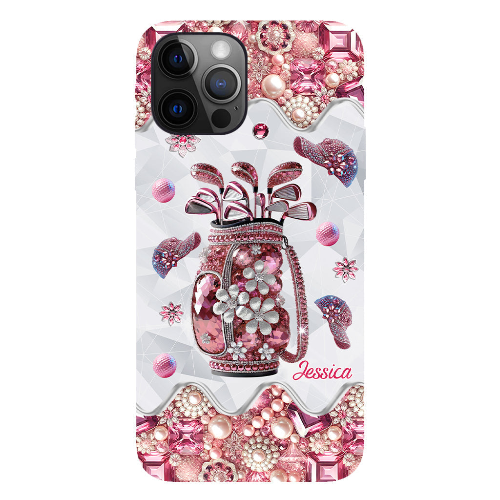 Just A Girl Who Loves Golf - Personalized Golf Full Print Phone Case